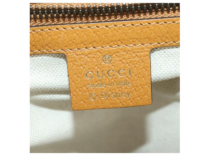 GUCCI Micro GG Supreme Disney Backpack PVC Beige Gold 552884 - vista 22