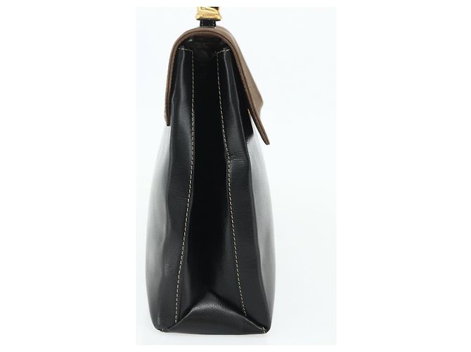 LOEWE Velazquez Hand Bag Leather Black Gold - vista 3