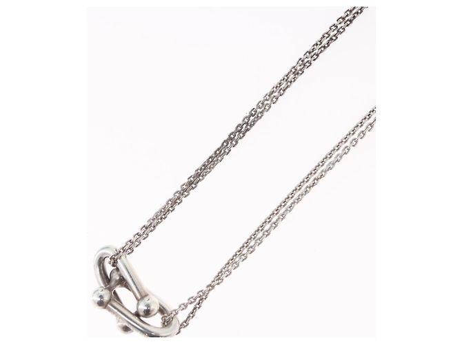 Tiffany & Co TIFFANY&Co. Hardware Double Link Necklace Ag925 Silver - vista 11