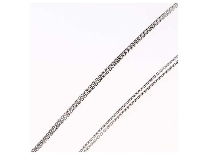 Tiffany & Co TIFFANY&Co. Hardware Double Link Necklace Ag925 Silver - vista 12