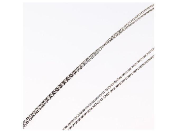 Tiffany & Co TIFFANY&Co. Hardware Double Link Necklace Ag925 Silver - vista 13