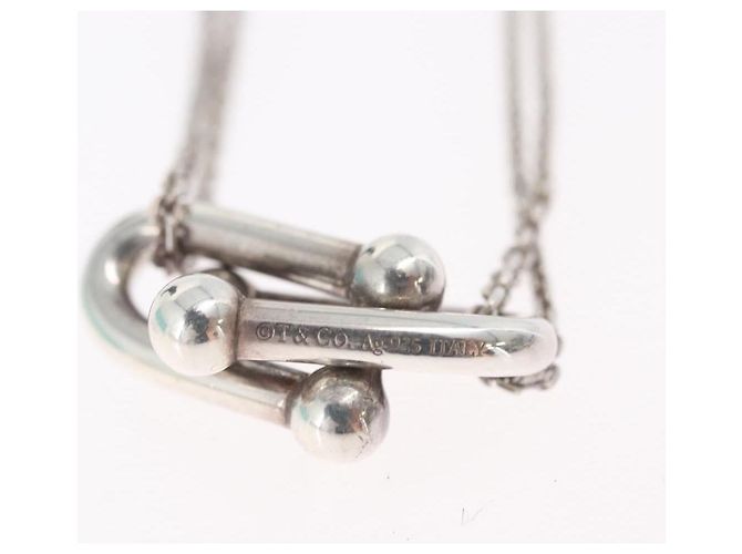 Tiffany & Co TIFFANY&Co. Hardware Double Link Necklace Ag925 Silver - vista 17