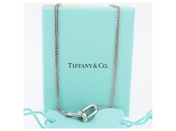 Tiffany & Co TIFFANY&Co. Hardware Double Link Necklace Ag925 Silver - vista 19