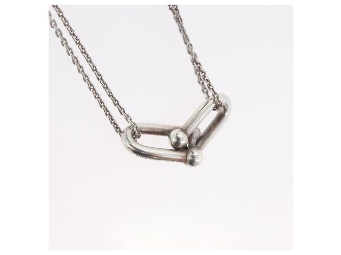 Tiffany & Co TIFFANY&Co. Hardware Double Link Necklace Ag925 Silver - vista 3