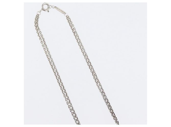 Tiffany & Co TIFFANY&Co. Hardware Double Link Necklace Ag925 Silver - vista 7