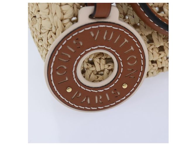 LOUIS VUITTON Nano Speedy Hand Bag Raffia Leather Beige M83525 LV - vista 17