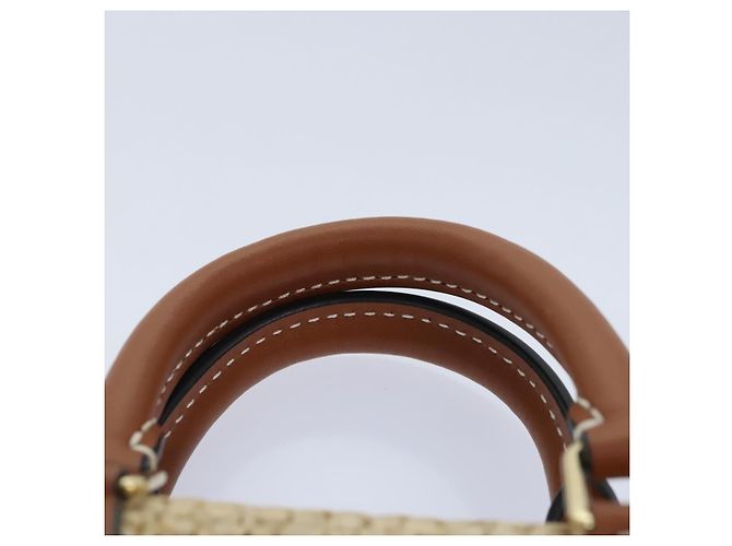 LOUIS VUITTON Nano Speedy Hand Bag Raffia Leather Beige M83525 LV - vista 8
