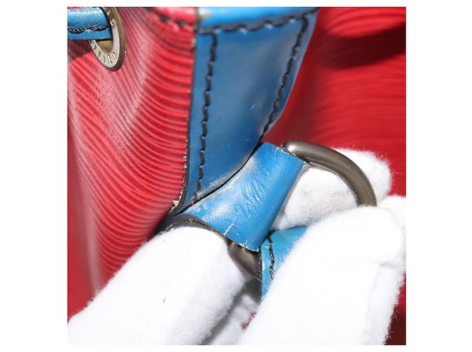 LOUIS VUITTON Epi Noe Shoulder Bag Bicolor Red Blue M44084 LV - vista 12