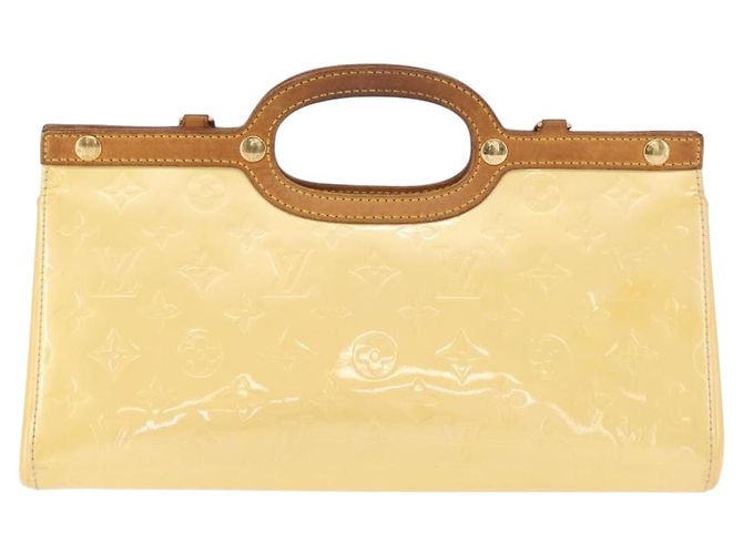 LOUIS VUITTON Monogram Vernis Roxbury Drive Hand Bag Perle M91374 - vista 13