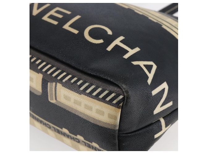 CHANEL Central Station Tote Bag PVC Canvas Black Silver CC - Ansicht 15