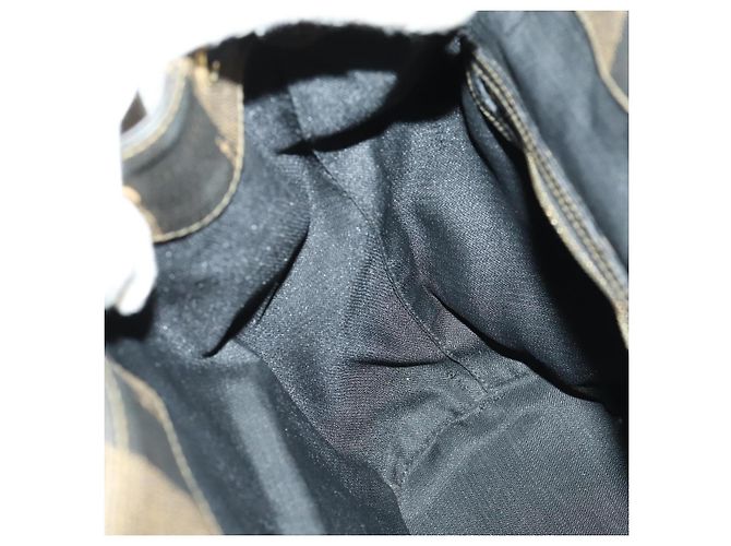 FENDI Pecan Canvas Backpack PVC Brown Black gold - vista 22