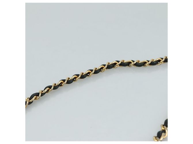 CHANEL Chain Shoulder Bag Leather Black CC - vista 14