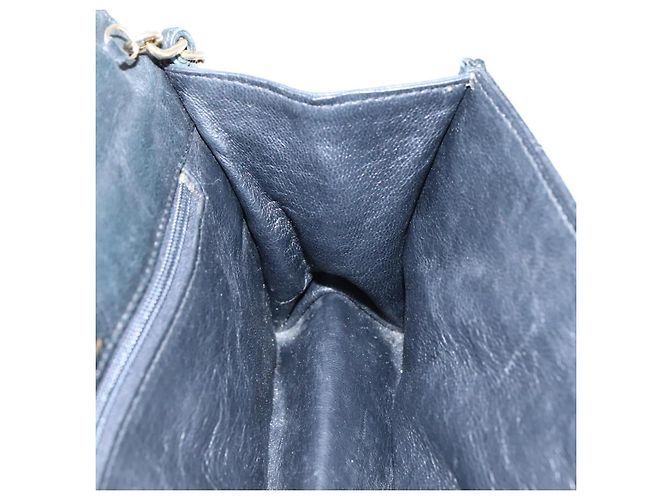 CHANEL Chain Shoulder Bag Leather Black CC - vista 20