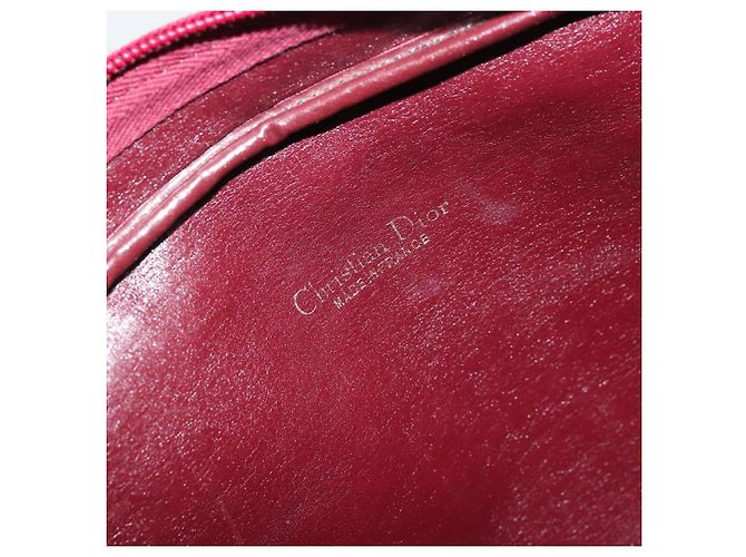 Christian Dior Trotter Canvas Shoulder Bag Red Gold - vista 11