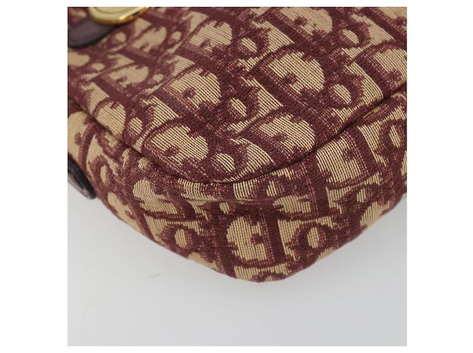 Christian Dior Trotter Canvas Shoulder Bag Red Gold - vista 14