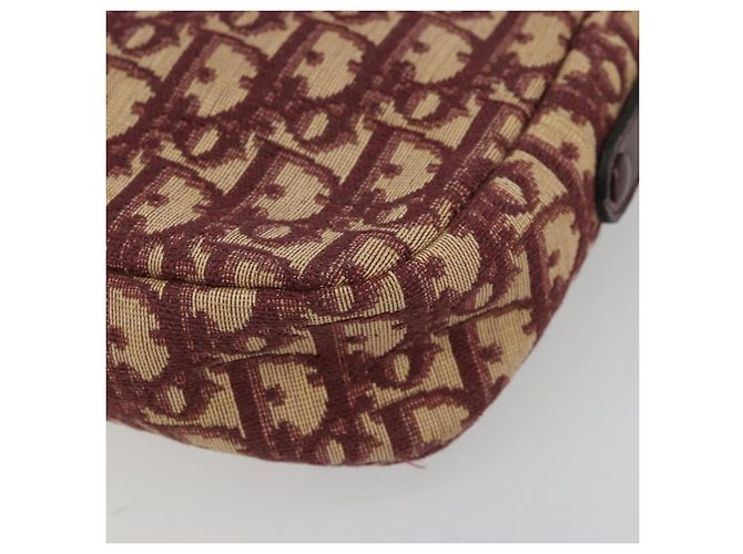 Christian Dior Trotter Canvas Shoulder Bag Red Gold - vista 15