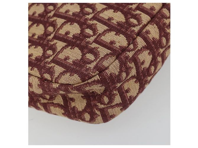 Christian Dior Trotter Canvas Shoulder Bag Red Gold - vista 16
