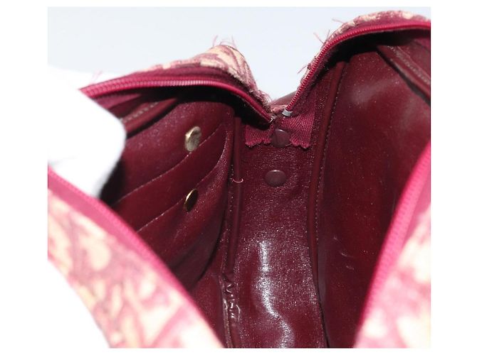 Christian Dior Trotter Canvas Shoulder Bag Red Gold - vista 19