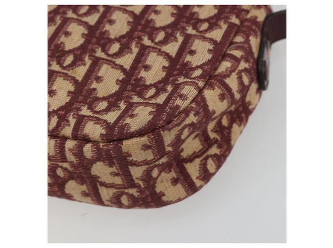 Christian Dior Trotter Canvas Shoulder Bag Red Gold - vista 9