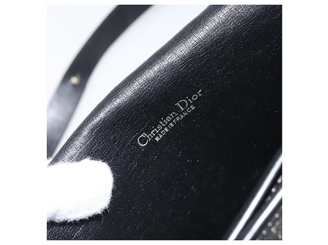 Christian Dior Trotter Canvas Shoulder Bag Navy Gold - vista 11
