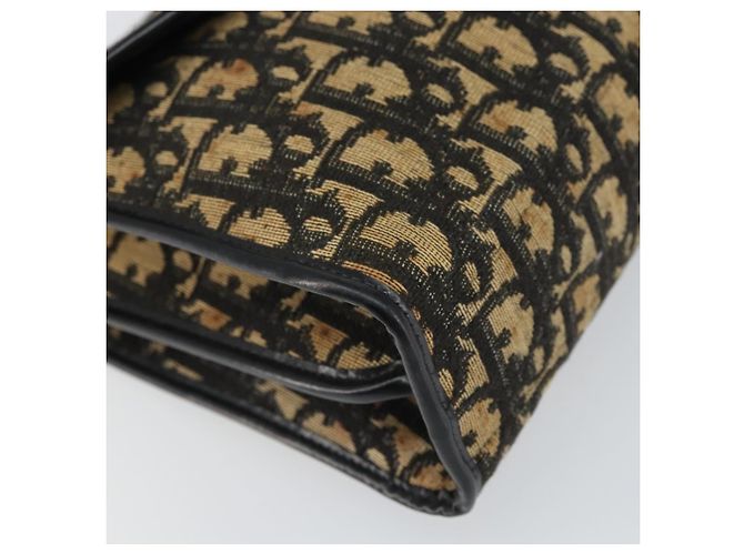 Christian Dior Trotter Canvas Shoulder Bag Navy Gold - vista 14