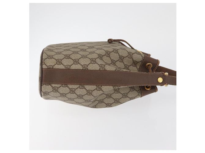 GUCCI GG Supreme Shoulder Bag PVC Beige Gold - vista 3
