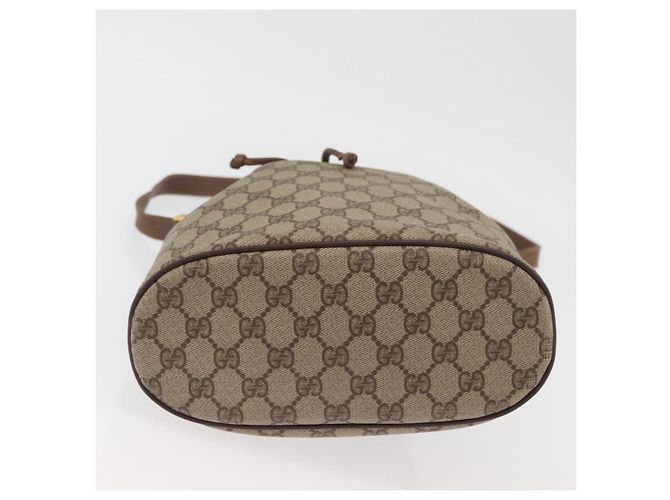 GUCCI GG Supreme Shoulder Bag PVC Beige Gold - vista 5