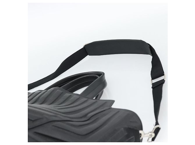 BALENCIAGA Car Hand Bag Leather 2way Black Silver 679461 - vista 10
