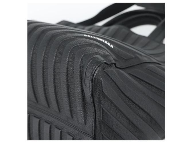 BALENCIAGA Car Hand Bag Leather 2way Black Silver 679461 - vista 12