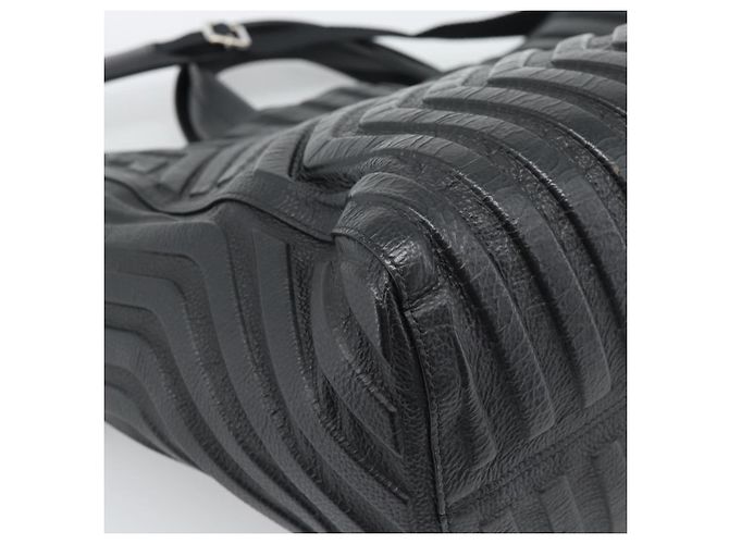 BALENCIAGA Car Hand Bag Leather 2way Black Silver 679461 - vista 15