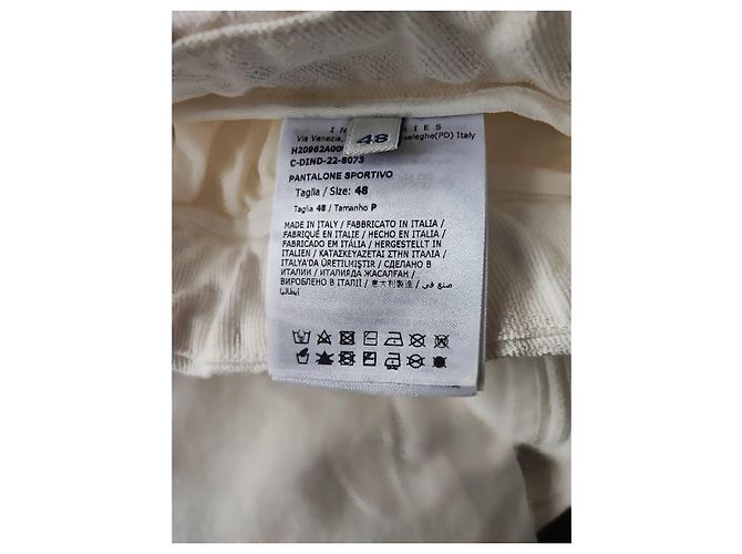 Moncler Baumwollhose Creme Beige - Ansicht 10