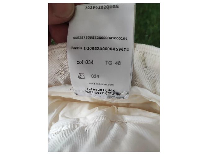 Moncler Baumwollhose Creme Beige - Ansicht 21