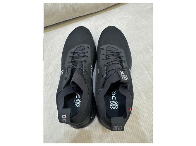 Loewe Schwarze Mesh-Sneaker mit Logo - Ansicht 7