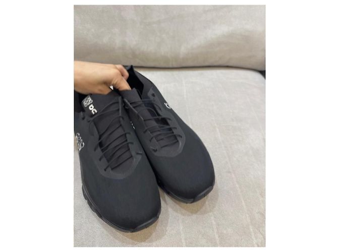 Loewe Schwarze Mesh-Sneaker mit Logo - Ansicht 8