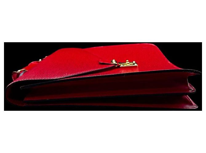 Porte-documents Louis Vuitton Epi Cuir Rouge - vue 3