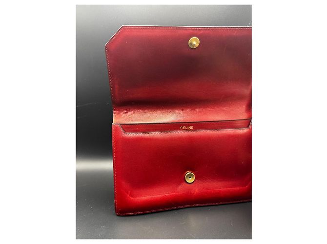 Céline Pochette in pelle rossa Rosso - vista 4