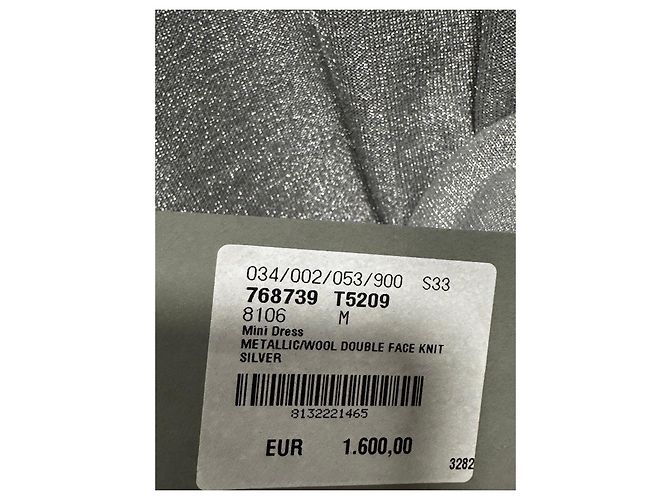 Mini abito argento a collo alto Balenciaga - vista 9
