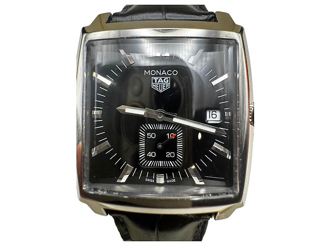 TAG Heuer Monaco Automatik Chronograph Uhr Schwarz - Ansicht 2