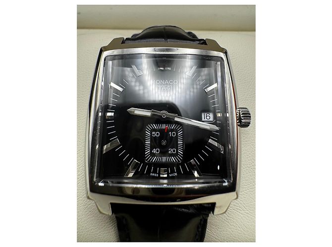 TAG Heuer Monaco Automatik Chronograph Uhr Schwarz - Ansicht 3
