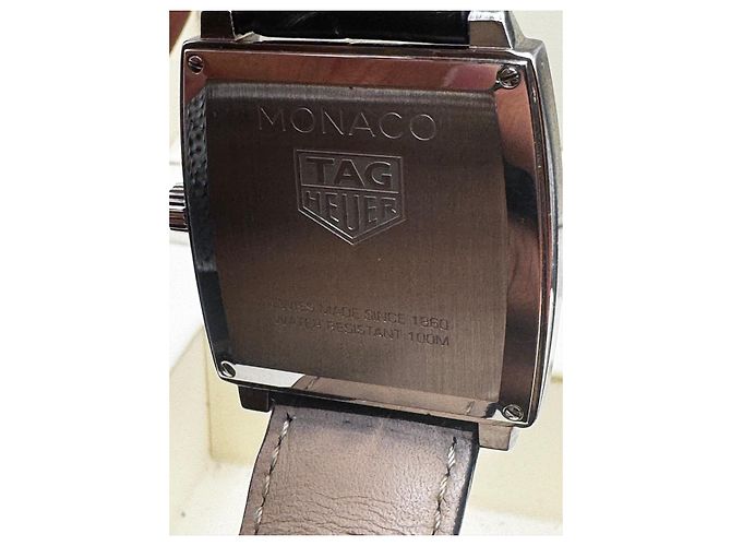 TAG Heuer Monaco Automatik Chronograph Uhr Schwarz - Ansicht 8