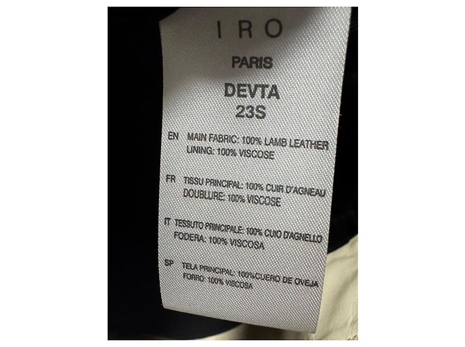 Iro Devta kurze Lammlederjacke in Beige - Ansicht 7
