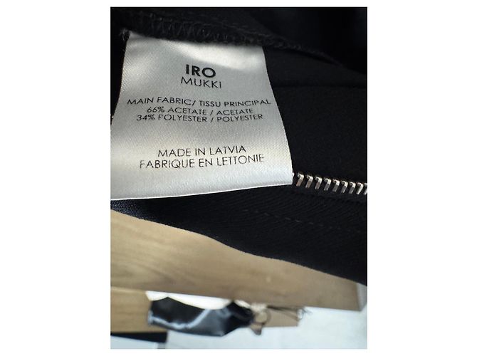 Iro Ärmelloses schwarzes Kleid - Ansicht 7