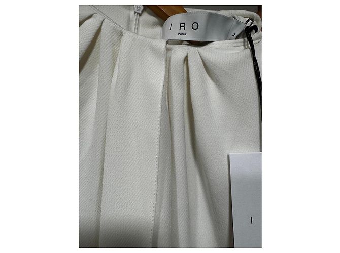 Vestido blanco drapeado IRO - vista 3