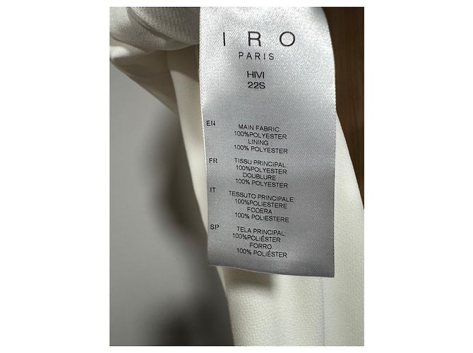Vestido blanco drapeado IRO - vista 6