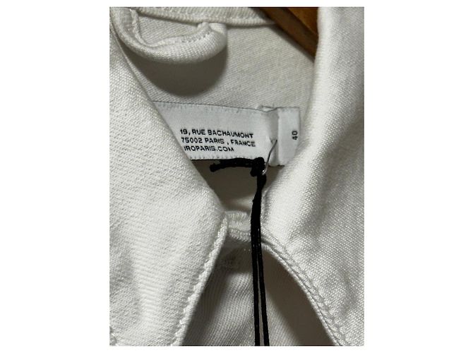 Iro Short white denim jacket - view 4