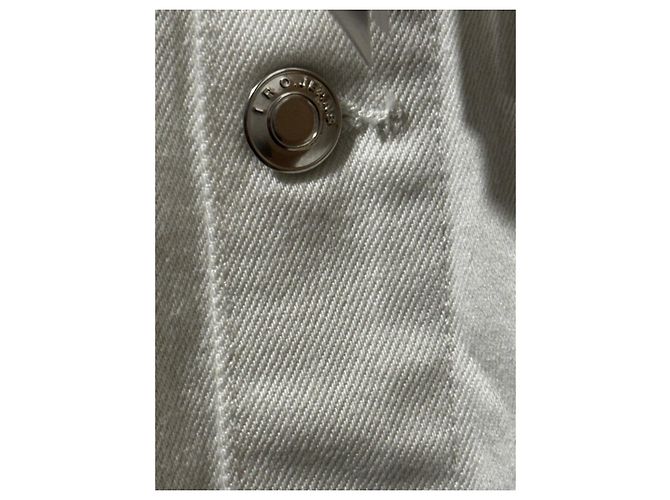 Iro Short white denim jacket - view 5