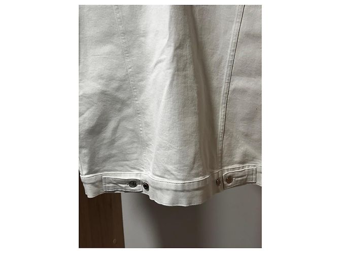 Iro Short white denim jacket - view 7