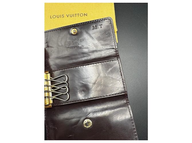 Louis Vuitton Monogram Vernis Key Holder 6 keys Dark brown - view 7