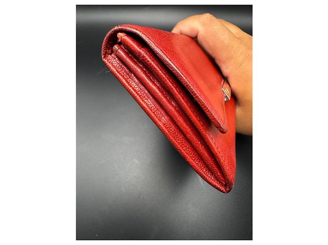 Cartera Cartier de cuero rojo Roja - vista 4