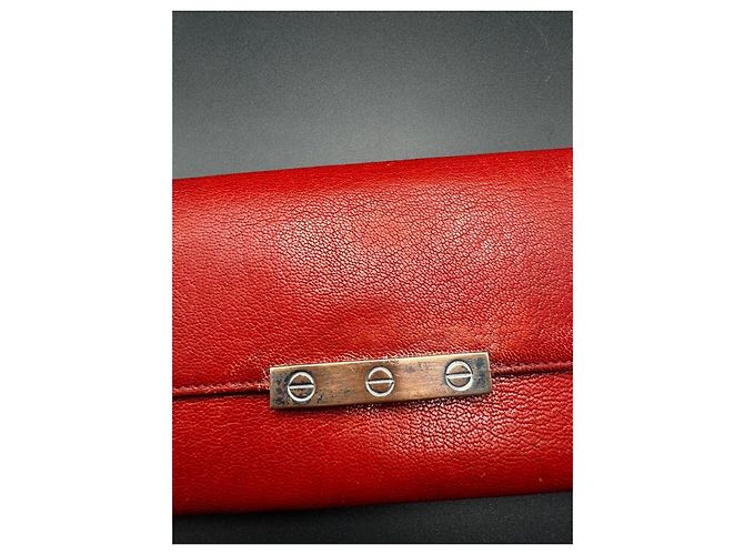 Cartera Cartier de cuero rojo Roja - vista 5